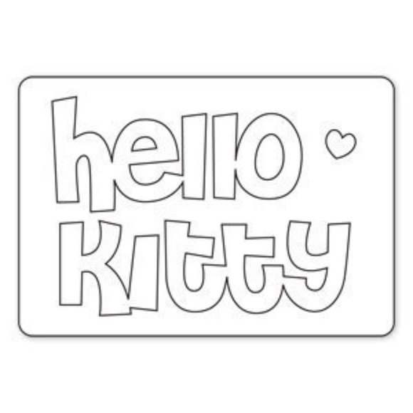 Sizzix Bigz Die - phrase, hello kitty 655804 - Picture 4 of 6